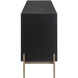 Avida 71.75 X 18.5 inch Gold / Black/Natural Sideboard, Large